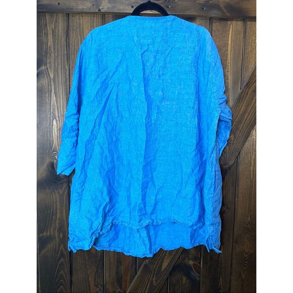 Ulla Popken Selection 100% Linen Tunic Top - Picture 3 of 8